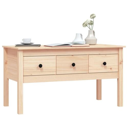 Sofabord 102x49x55 cm massivt fyrretræ