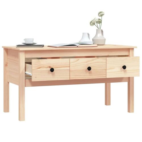 Sofabord 102x49x55 cm massivt fyrretræ