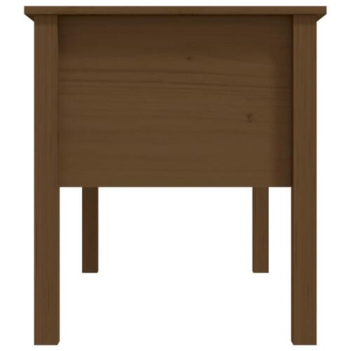 Sofabord 102x49x55 cm massivt fyrretræ gyldenbrun