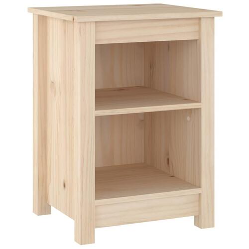 Sengeborde 2 stk. 40x35x55 cm massivt fyrretræ