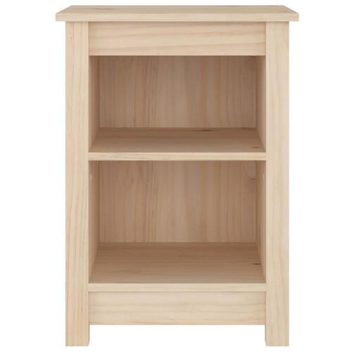 Sengeborde 2 stk. 40x35x55 cm massivt fyrretræ