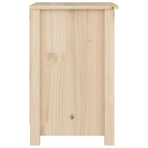 Sengeborde 2 stk. 40x35x55 cm massivt fyrretræ