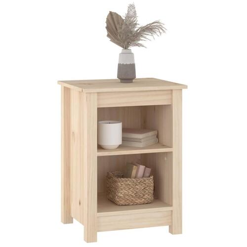 Sengeborde 2 stk. 40x35x55 cm massivt fyrretræ