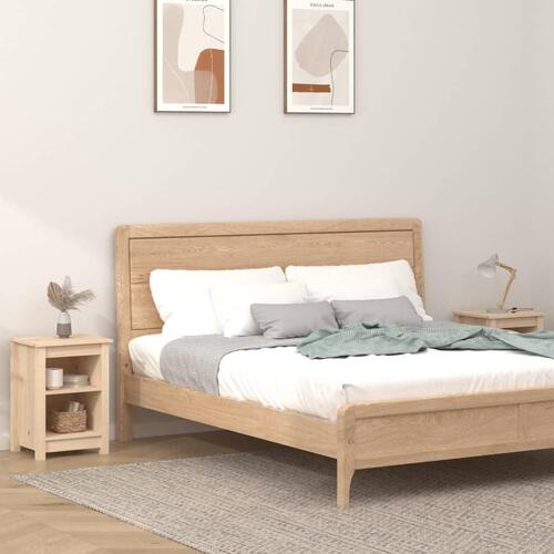 Sengeborde 2 stk. 40x35x55 cm massivt fyrretræ