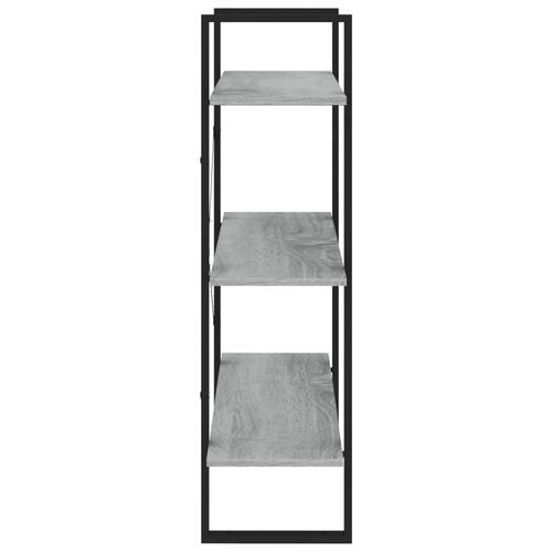 Bogreol 80x30x105 cm konstrueret træ grå sonoma-eg