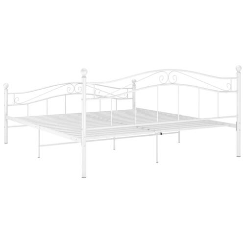 Sengestel 160x200 cm metal hvid