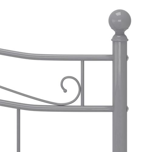 Sengestel 160x200 cm metal grå