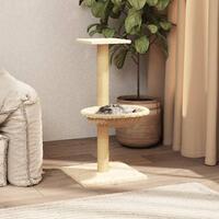 Kradsetræ med sisalkradsestolpe 74 cm cremefarvet