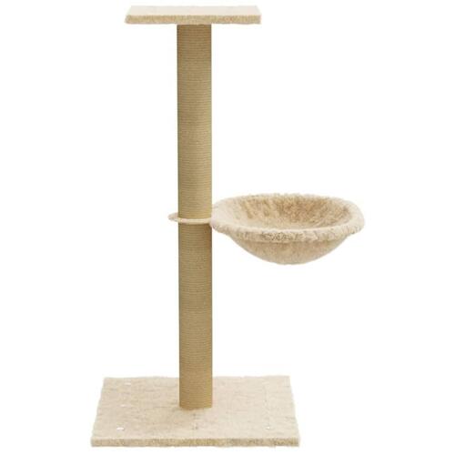 Kradsetræ med sisalkradsestolpe 74 cm cremefarvet