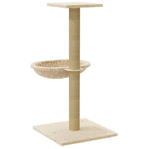 Kradsetræ med sisalkradsestolpe 74 cm cremefarvet