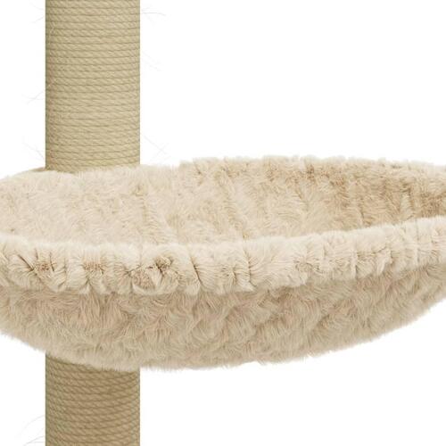 Kradsetræ med sisalkradsestolpe 74 cm cremefarvet