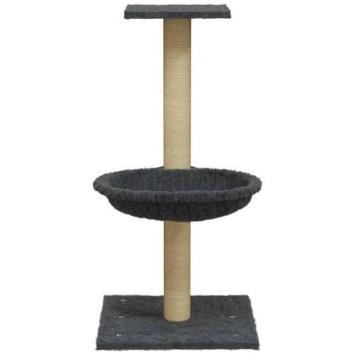 Kradsetræ med sisalkradsestolpe 74 cm mørkegrå