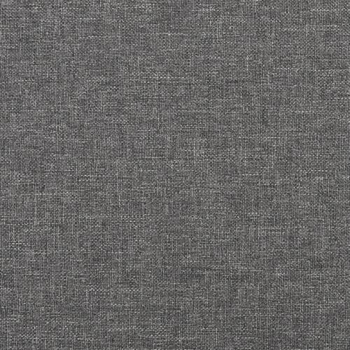 Fodskammel 45x29,5x35 cm stof og kunstlæder lysegrå
