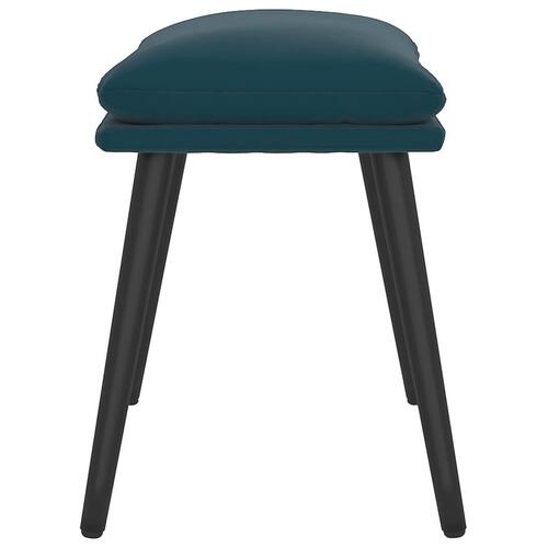 Fodskammel 45x29,5x35 cm fløjl blå