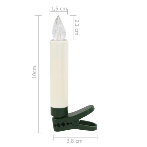 Trådløse LED-julelys med fjernbetjening 20 stk. RGB