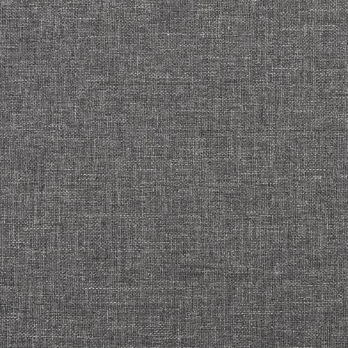 Fodskammel 60x60x36 cm stof lysegrå