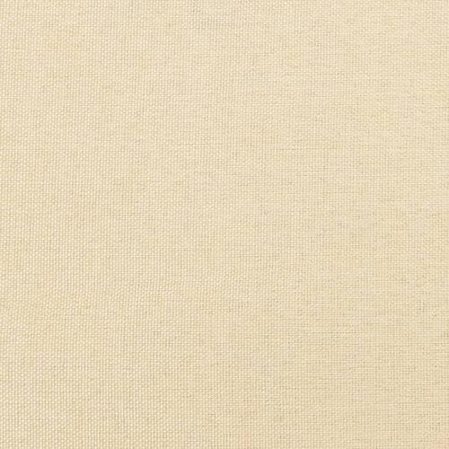 Fodskammel 60x60x36 cm stof cremefarvet