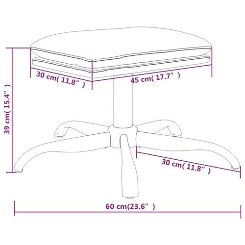 Fodskammel 60x60x36 cm stof sennepsgul