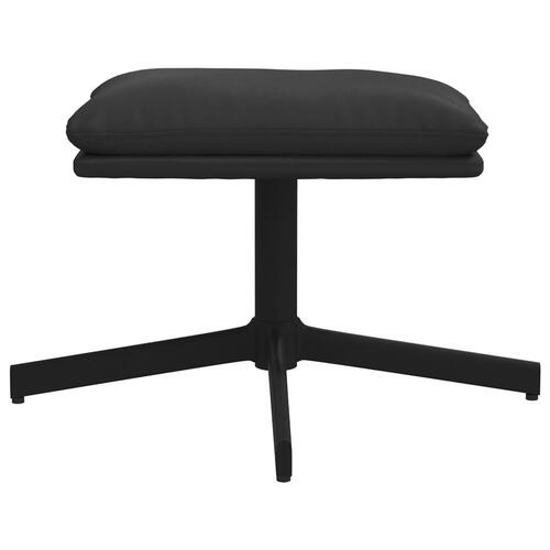 Fodskammel 45x29,5x39 cm skinnende kunstlæder sort