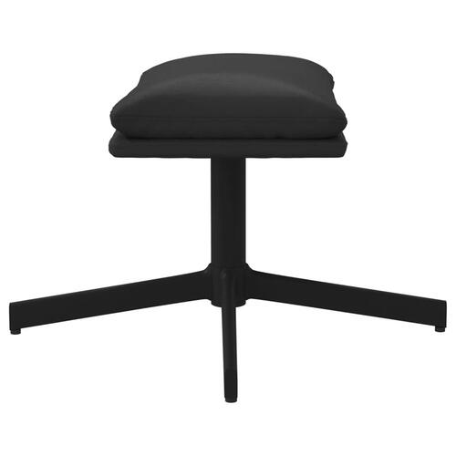 Fodskammel 45x29,5x39 cm skinnende kunstlæder sort