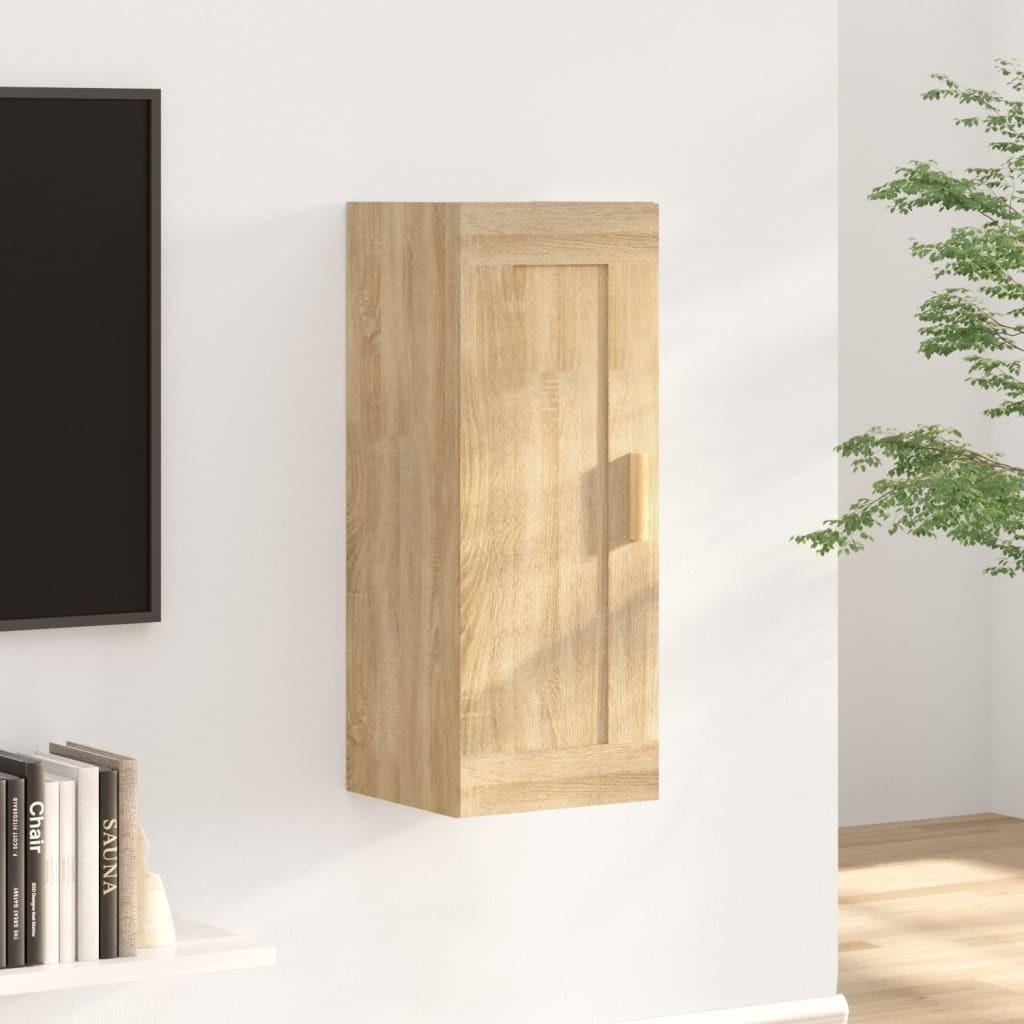 Vægskab 35x34x90 cm konstrueret træ sonoma-eg