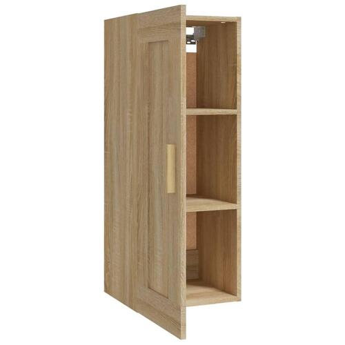 Vægskab 35x34x90 cm konstrueret træ sonoma-eg