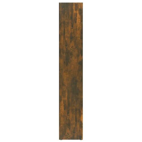 Cd-reoler 2 stk. 21x16x93,5 cm konstrueret træ røget egetræ