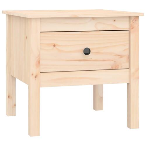 Sideborde 2 stk. 50x50x49 cm massivt fyrretræ