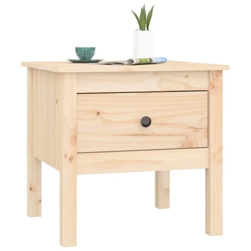 Sideborde 2 stk. 50x50x49 cm massivt fyrretræ