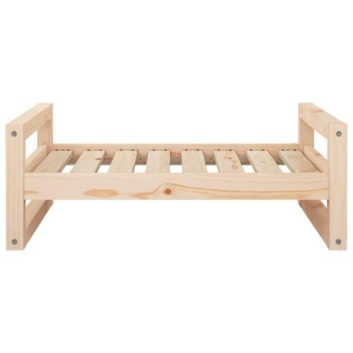 Hundeseng 75,5x55,5x28 cm massivt fyrretræ