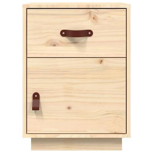 Sengebord 40x34x55 cm massivt fyrretræ