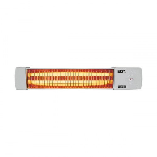 EDM Product kvartsradiator 07103 - hvid/grå, 600-1.200 W