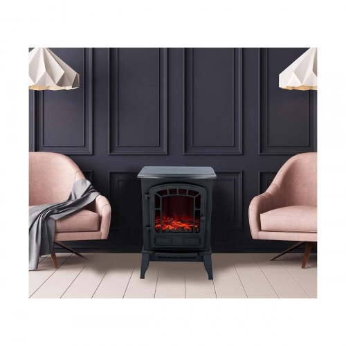 Classic Fire Torino elektrisk dekorationspejs - sort, 2000 W (56,5 × 24 × 38 cm)