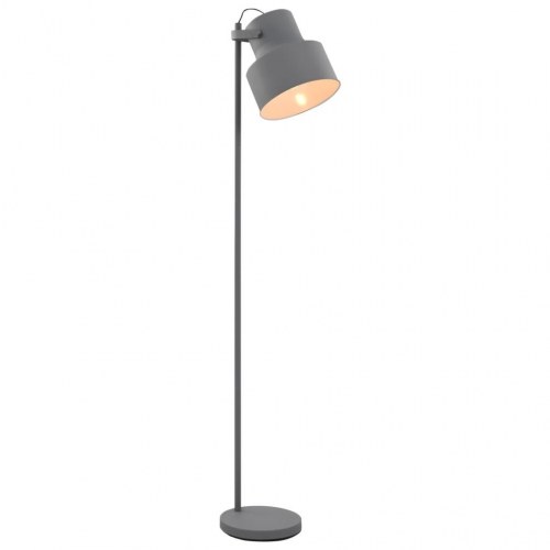 Gulvlampe E27 metal grå