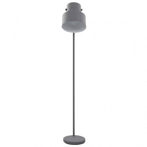 Gulvlampe E27 metal grå