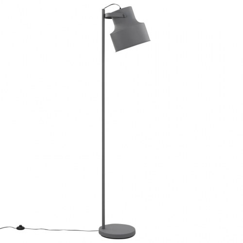Gulvlampe E27 metal grå