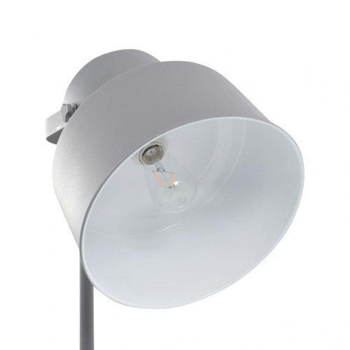 Gulvlampe E27 metal grå