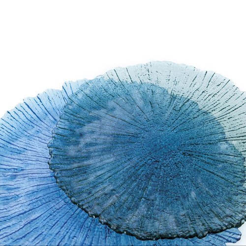 Mar De Viento middagstallerken i glas, turkisblå Ø 32 cm - 6 stk
