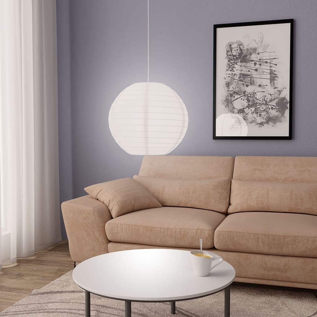 Pendellampe Ø 45 cm E27 hvid