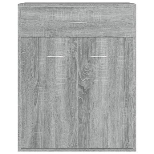 Skænk 60x30x75 cm konstrueret træ grå sonoma-eg