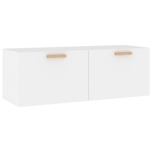 Vægskab 100x36,5x35 cm konstrueret træ hvid