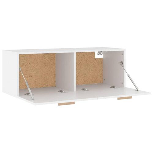 Vægskab 100x36,5x35 cm konstrueret træ hvid