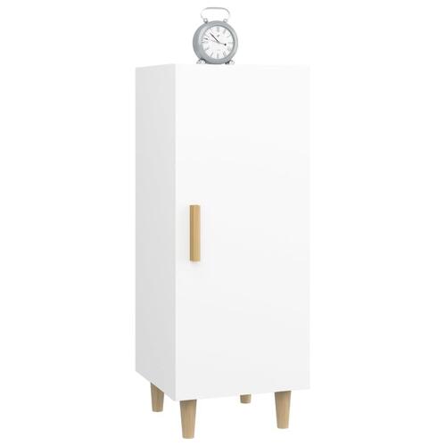Skænk 34,5x34x90 cm konstrueret træ hvid