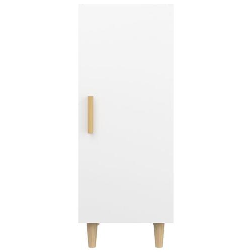 Skænk 34,5x34x90 cm konstrueret træ hvid