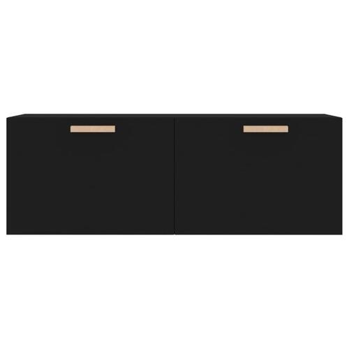Vægskab 100x36,5x35 cm konstrueret træ sort