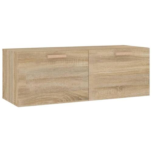 Vægskab 100x36,5x35 cm konstrueret træ sonoma-eg