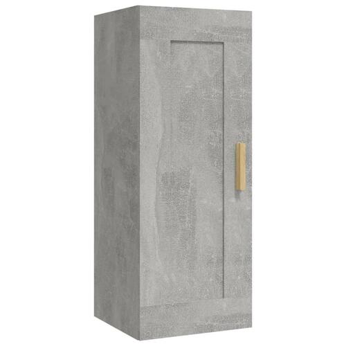 Vægskab 35x34x90 cm konstrueret træ betongrå