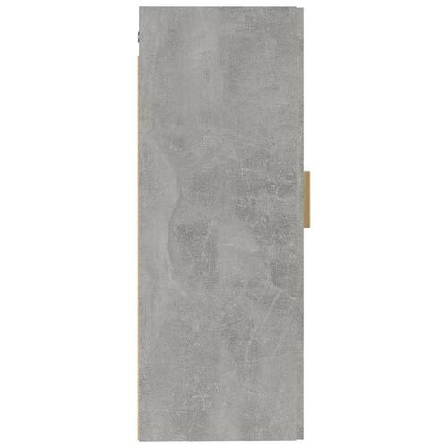 Vægskab 35x34x90 cm konstrueret træ betongrå