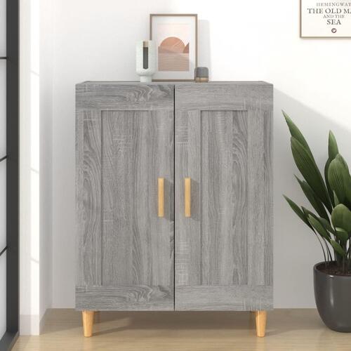 Skænk 69,5x34x90 cm konstrueret træ grå sonoma-eg