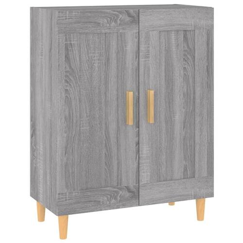 Skænk 69,5x34x90 cm konstrueret træ grå sonoma-eg